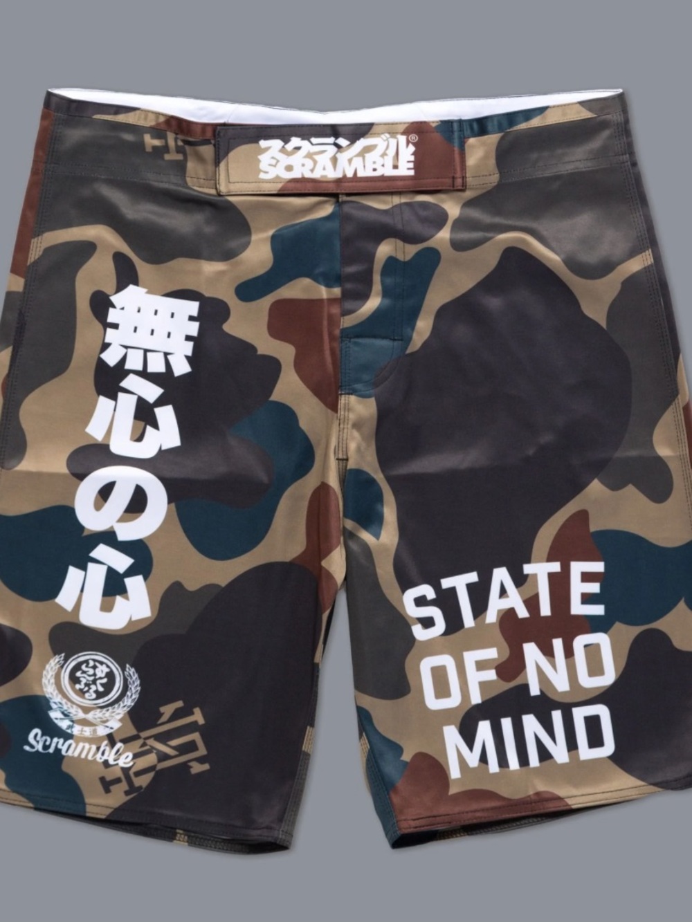 SCRAMBLE “NO MIND” CAMO SHORTS - Picture 3 of 5